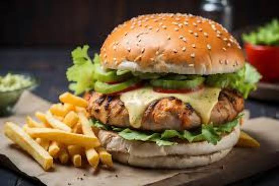 Chicken Burger et Frite 